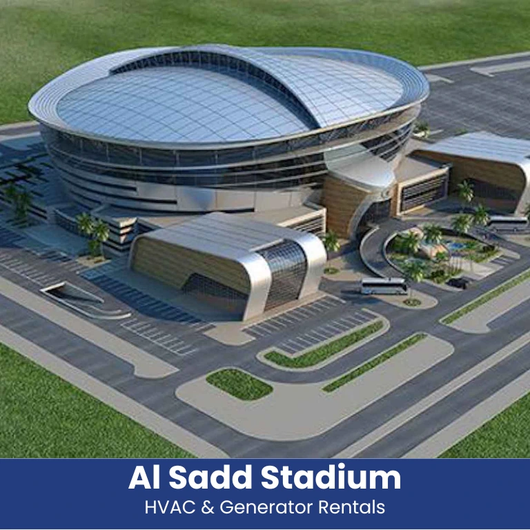 AL Sadd Stadium - HVAC & Generator Rentals Project